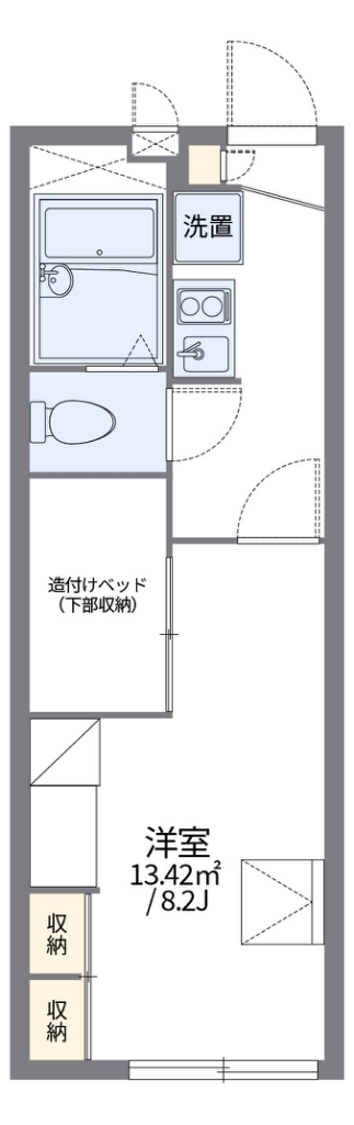 レオパレス辻九第一 間取り