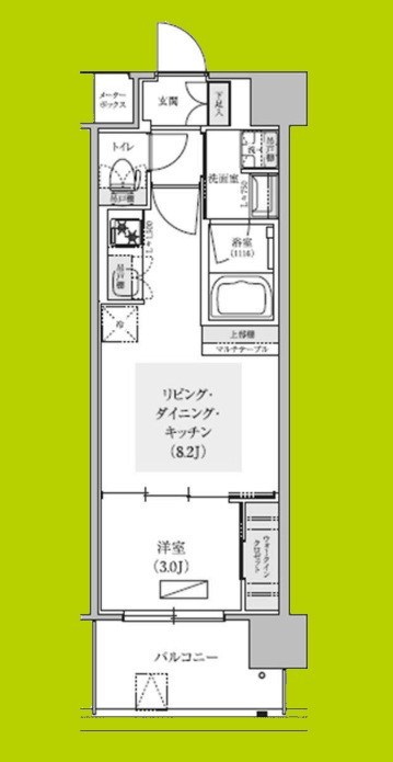 アーバネックス中崎町Ⅱ 間取り