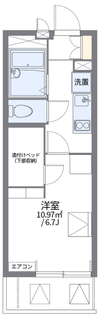 レオパレス加島駅ダイレクトⅡ 間取り