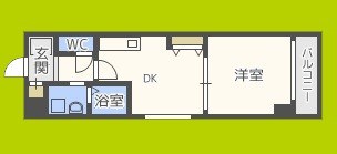フロンティアタワー九条Ⅱ 間取り