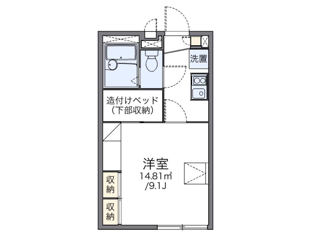 レオパレスリーザ美園 間取り