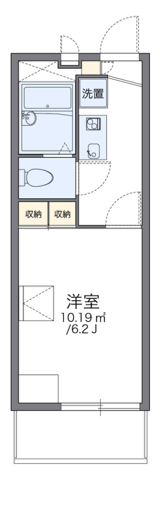 レオパレスネスト中百舌鳥 間取り