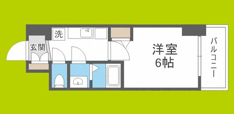 ｇｍ難波ウエストＤ.Ｃ.  間取り