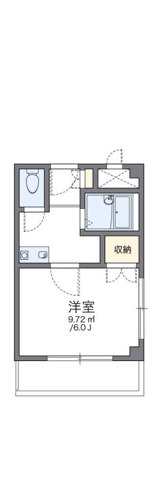 レオパレス花つるみⅡ 間取り