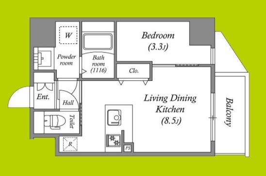 ArtizA京橋WEST 間取り