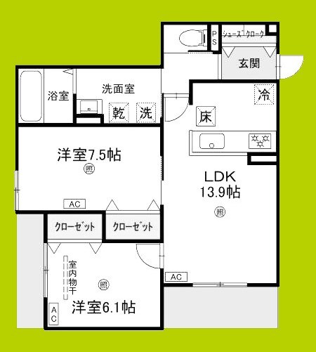 Ｄ-レジデンス豊里 間取り図