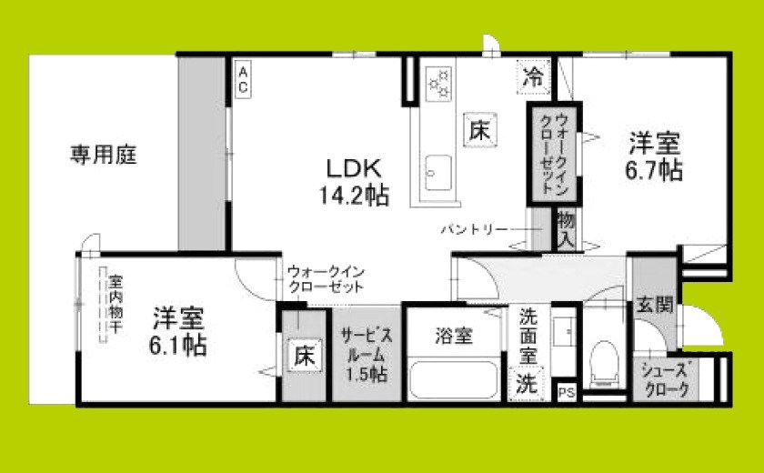 Nigawa　Residence 間取り