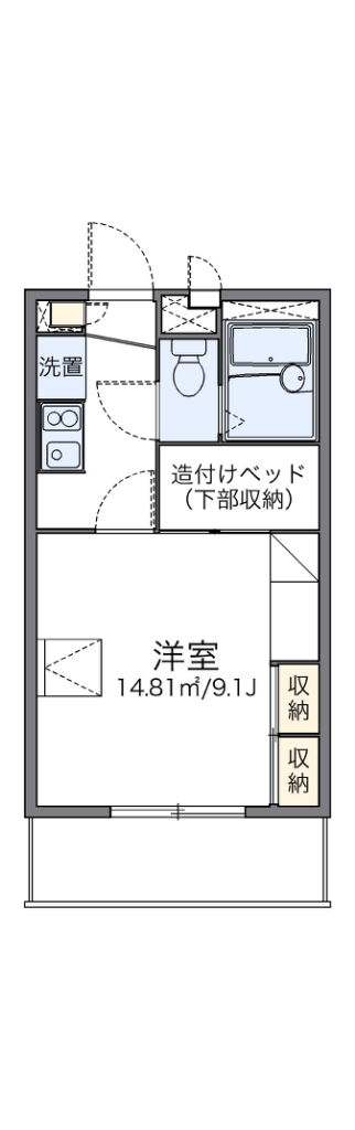 レオパレス多田３ 間取り