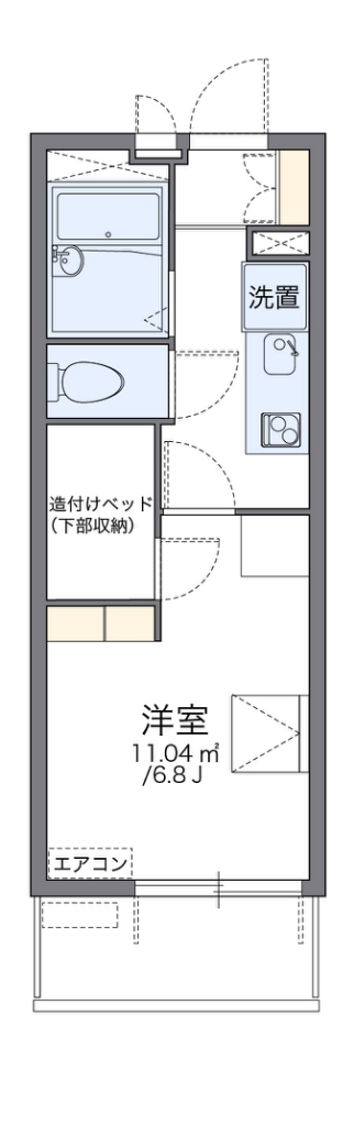 レオパレスハルカ 間取り