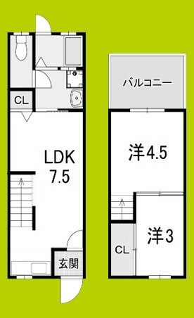 北田辺4丁目戸建て 間取り