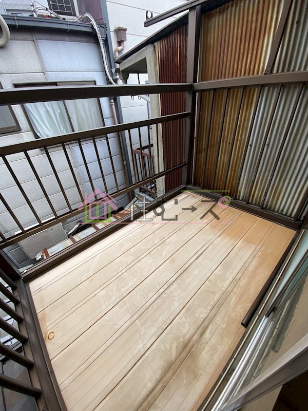 北田辺4丁目戸建て ベランダ