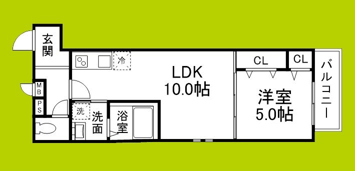 フジパレス出来島Ⅲ番館 間取り