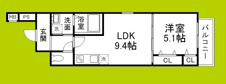 フジパレス出来島Ⅲ番館 間取り