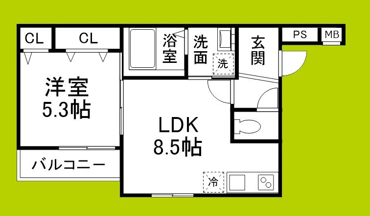 フジパレス出来島Ⅲ番館 間取り