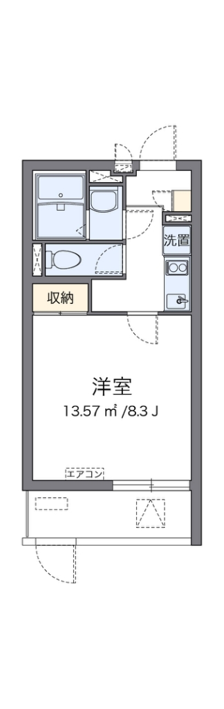 クレイノシーサイド石津川 間取り