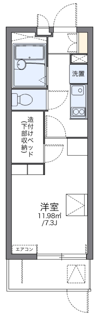 レオパレス田井町 間取り