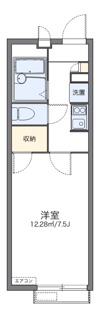 レオパレス近松Ⅱ 間取り