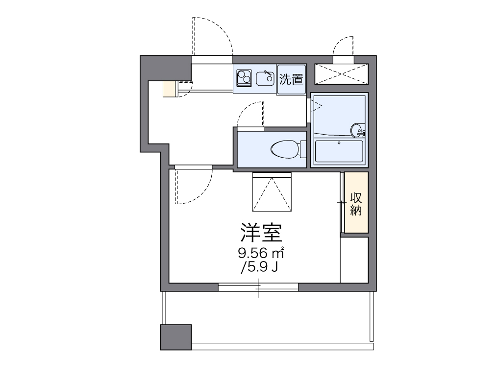 レオパレスアストラーレ茶屋町東 間取り