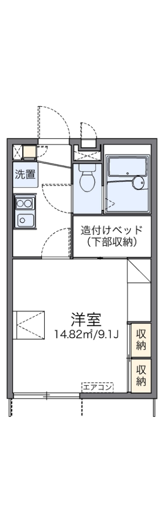 レオパレス浜３丁目 間取り