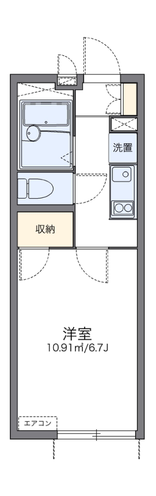レオパレスサンフラワー 間取り