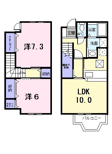 シャン・ド・フルール　Ⅲ 間取り