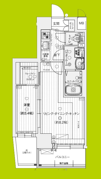 ソルテラス甲子園口クレアスト 間取り図