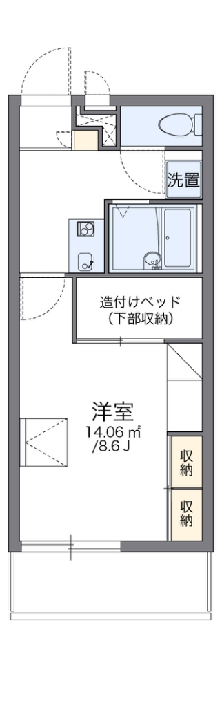 レオパレスＲｉｏ　ムコガワ 間取り