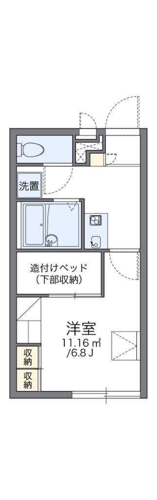 レオパレススピーロ　スペーロ 間取り