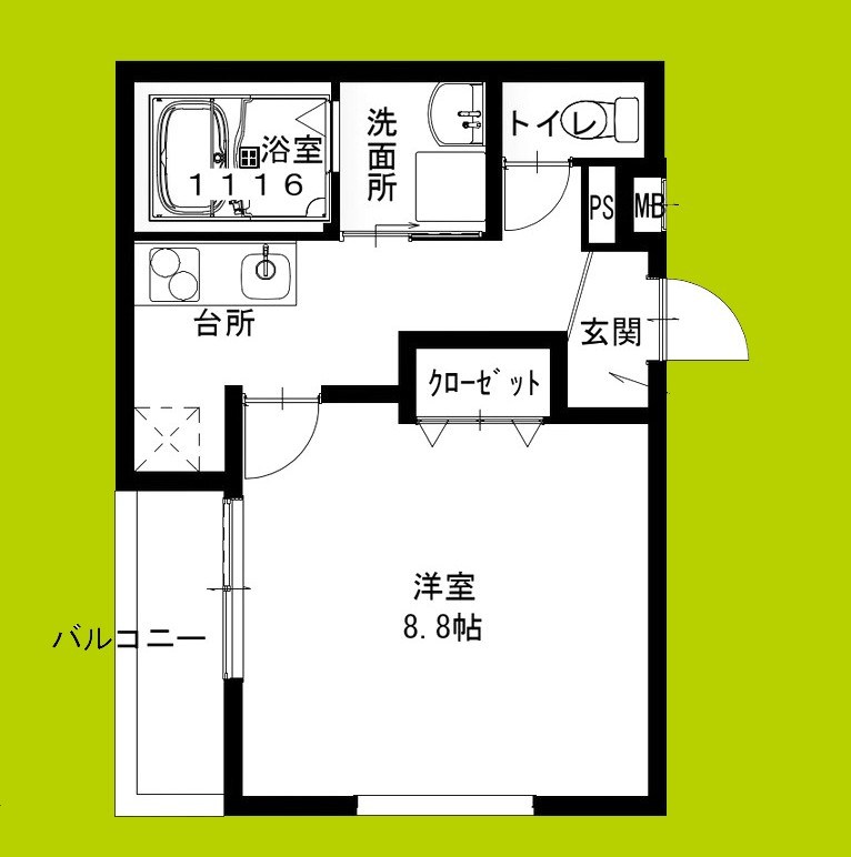 フジパレス南清水町サウス 間取り図