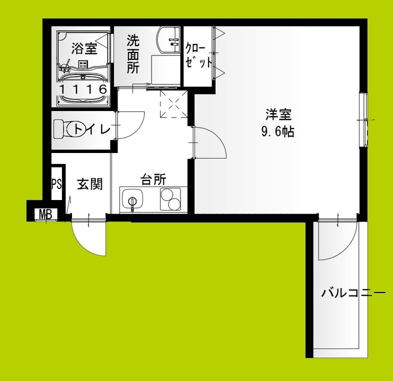 フジパレス南清水町サウス 間取り図