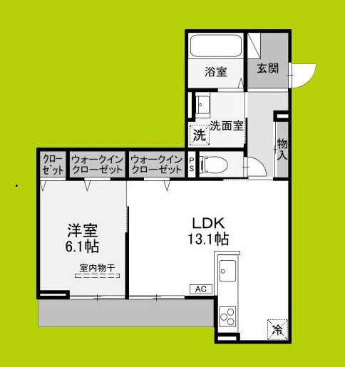 仮称D-ROOM末広町 間取り