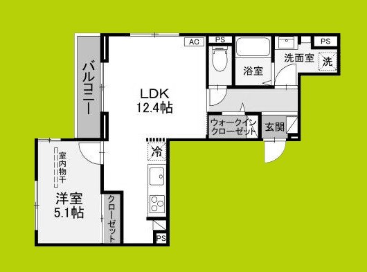 仮称D-ROOM末広町 間取り