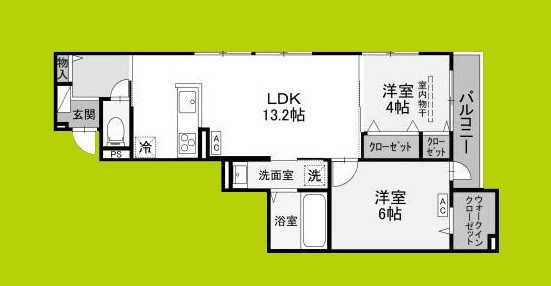 仮称D-ROOM末広町 間取り