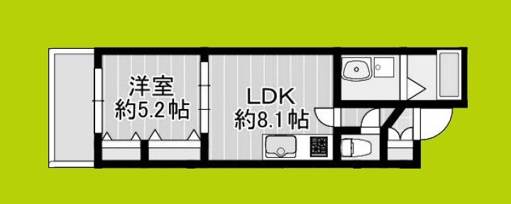Alivio東大阪West 間取り