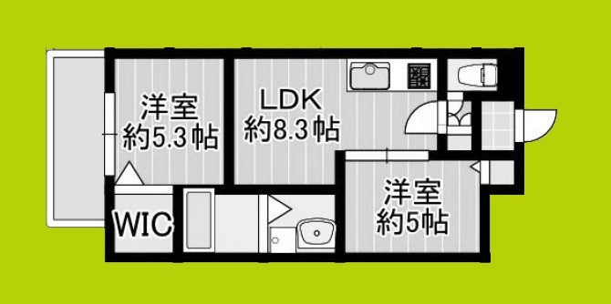 Alivio東大阪West 間取り