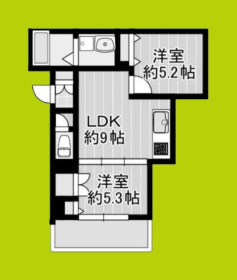 Alivio東大阪West 間取り
