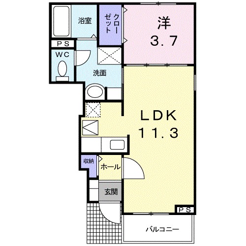 ソレアードユニティⅠ 間取り