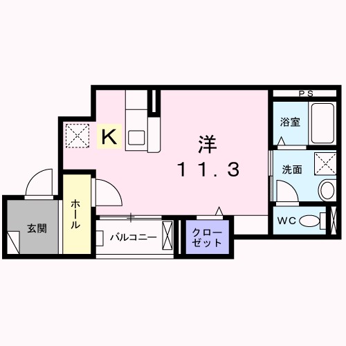 ラ　ビュット　上山手 間取り