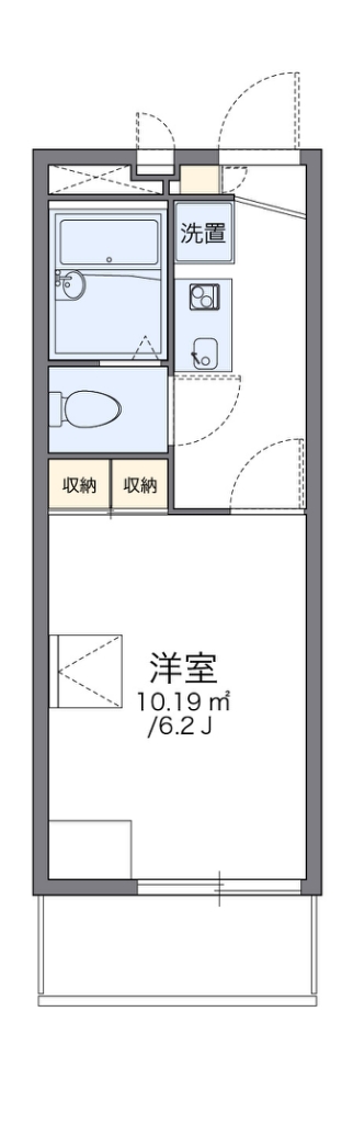 レオパレス三津屋 間取り