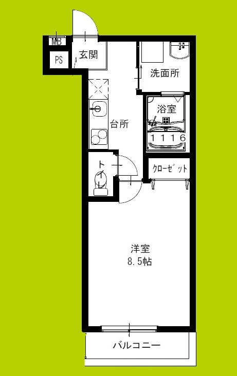 フジパレス加美駅南Ⅰ番館 間取り