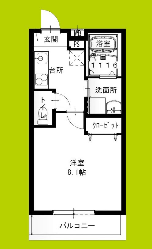 フジパレス加美駅南Ⅱ番館 間取り
