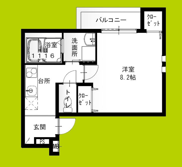 フジパレス加美駅南Ⅰ番館 間取り図