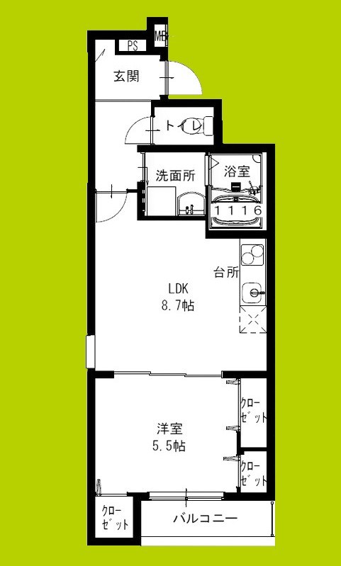 フジパレス加美駅南Ⅰ番館 間取り図