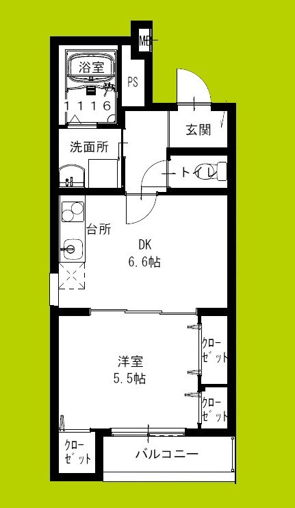 フジパレス加美駅南Ⅱ番館 間取り