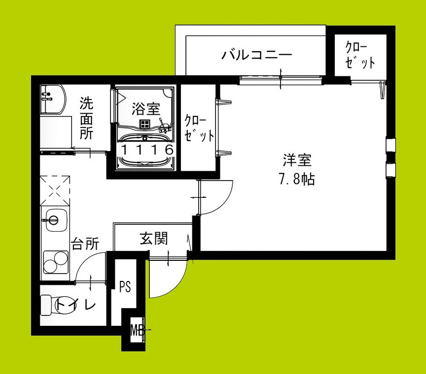 フジパレス加美駅南Ⅱ番館 間取り