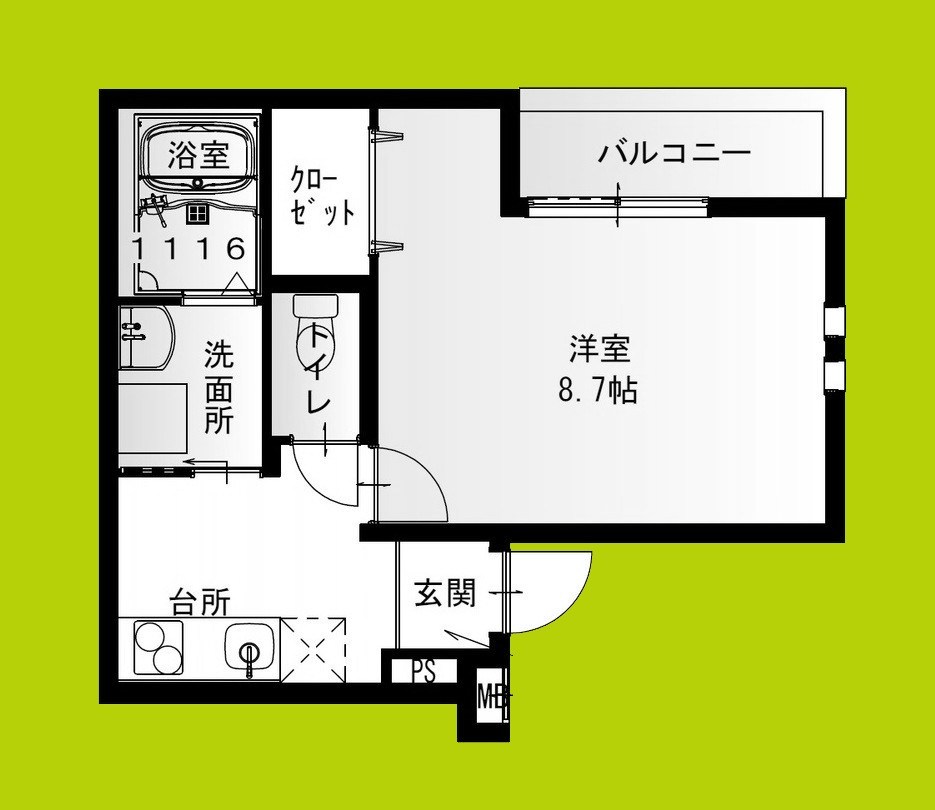 フジパレス加美駅南Ⅲ番館 間取り