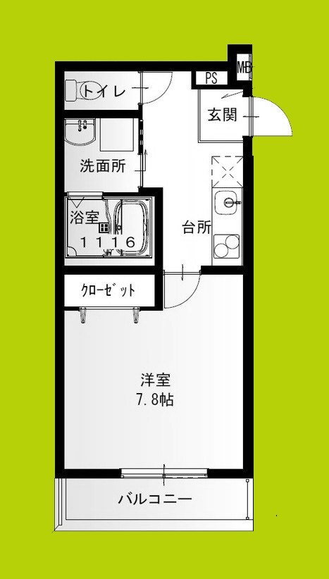 フジパレス加美駅南Ⅲ番館 間取り