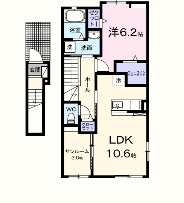 ポンテリブロＫ・Ⅰ 間取り
