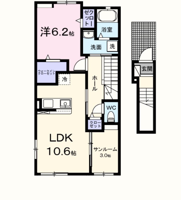ポンテリブロＫ・Ⅰ 間取り