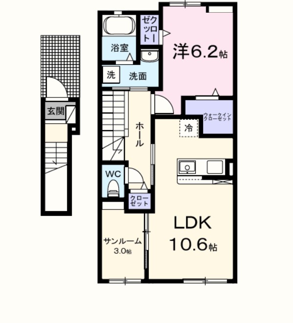ポンテリブロＫ・Ⅰ 間取り図